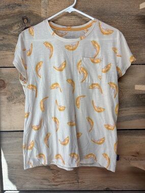 Patagonia Short Sleeved Melon/Cantalope Print Tee